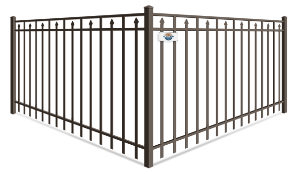 Alternating Extended Pickets aluminum fence company in Columbus Georgia