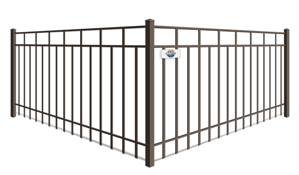 Alternating Picket Flat Top aluminum fence company in Columbus Georgia