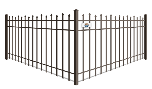 Staggered Picket aluminum fence company in Columbus Georgia