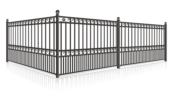 Residential Wrought Iron fence installation for the Columbus Georgia area.