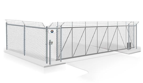 Commercial cantilever gate installation company for the Columbus Georgia area.