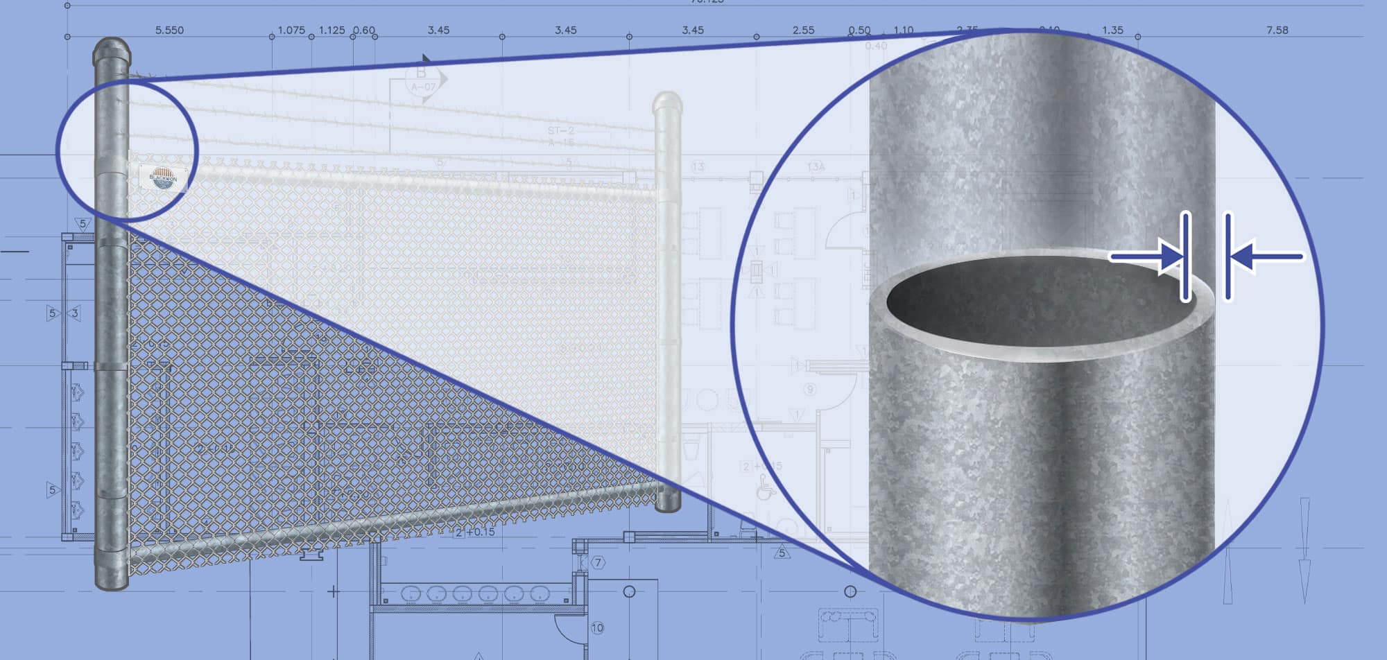 Columbus Georgia Commercial Chain Link fence Posts installation company