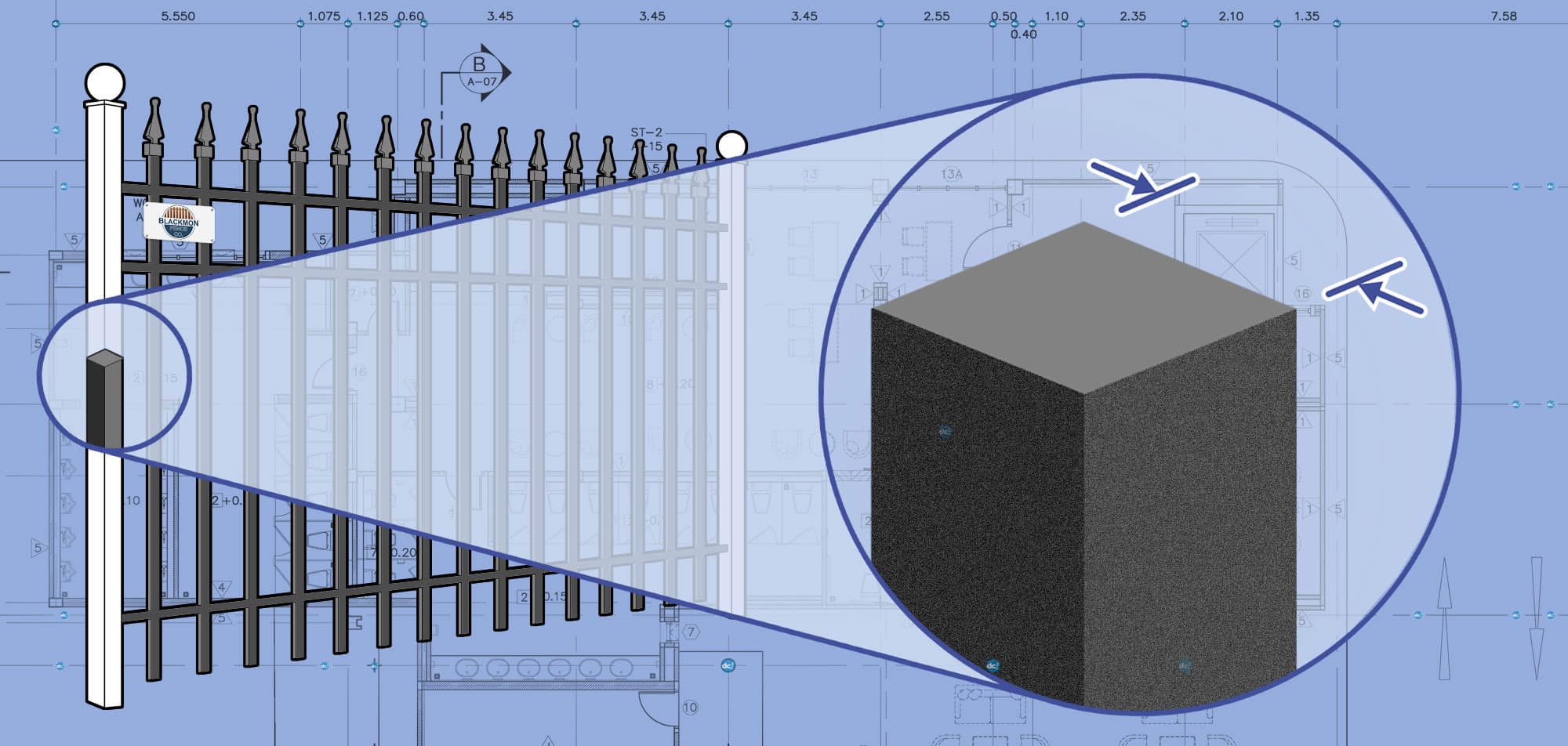 Columbus Georgia Ornamental Steel fence Posts installation company