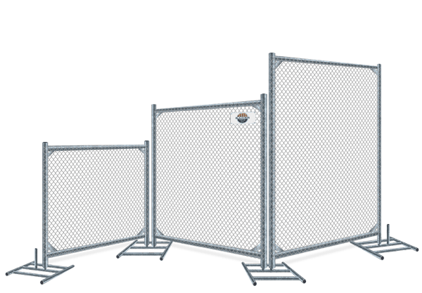 Temporary fence height options Columbus Georgia