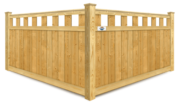 Extended Alternating Pickets wood fence company in Columbus Georgia