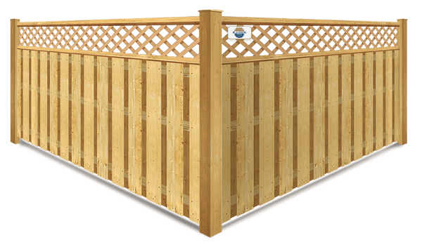 Lattice Top wood fence company in Columbus Georgia