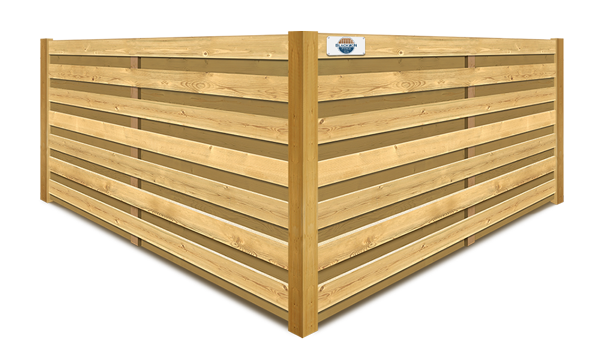 Horizontal Shadowbox wood fence company in Columbus Georgia