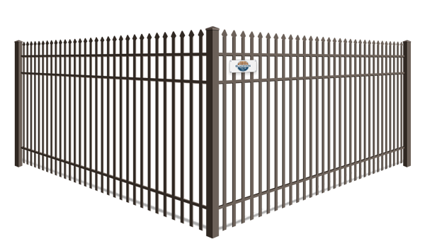 Double Picket Spear Top wrought iron fence company in Columbus Georgia