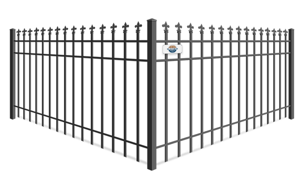 Fleur De Lis Finial wrought iron fence company in Columbus Georgia