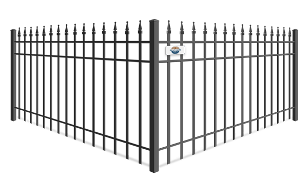 Quad Flare wrought iron fence company in Columbus Georgia
