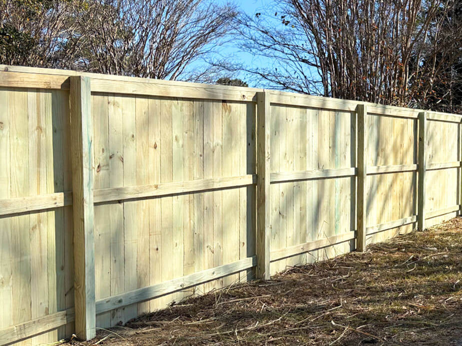 Hamilton Georgia wood privacy fencing