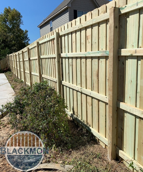 Dog eared Wood Fencing